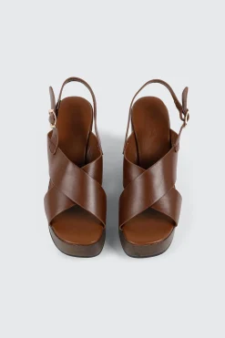 Crisscross Wedge Sandals