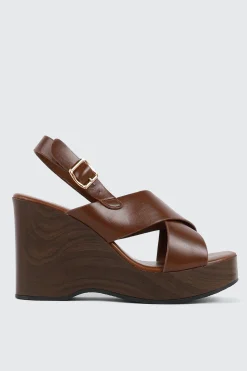Crisscross Wedge Sandals