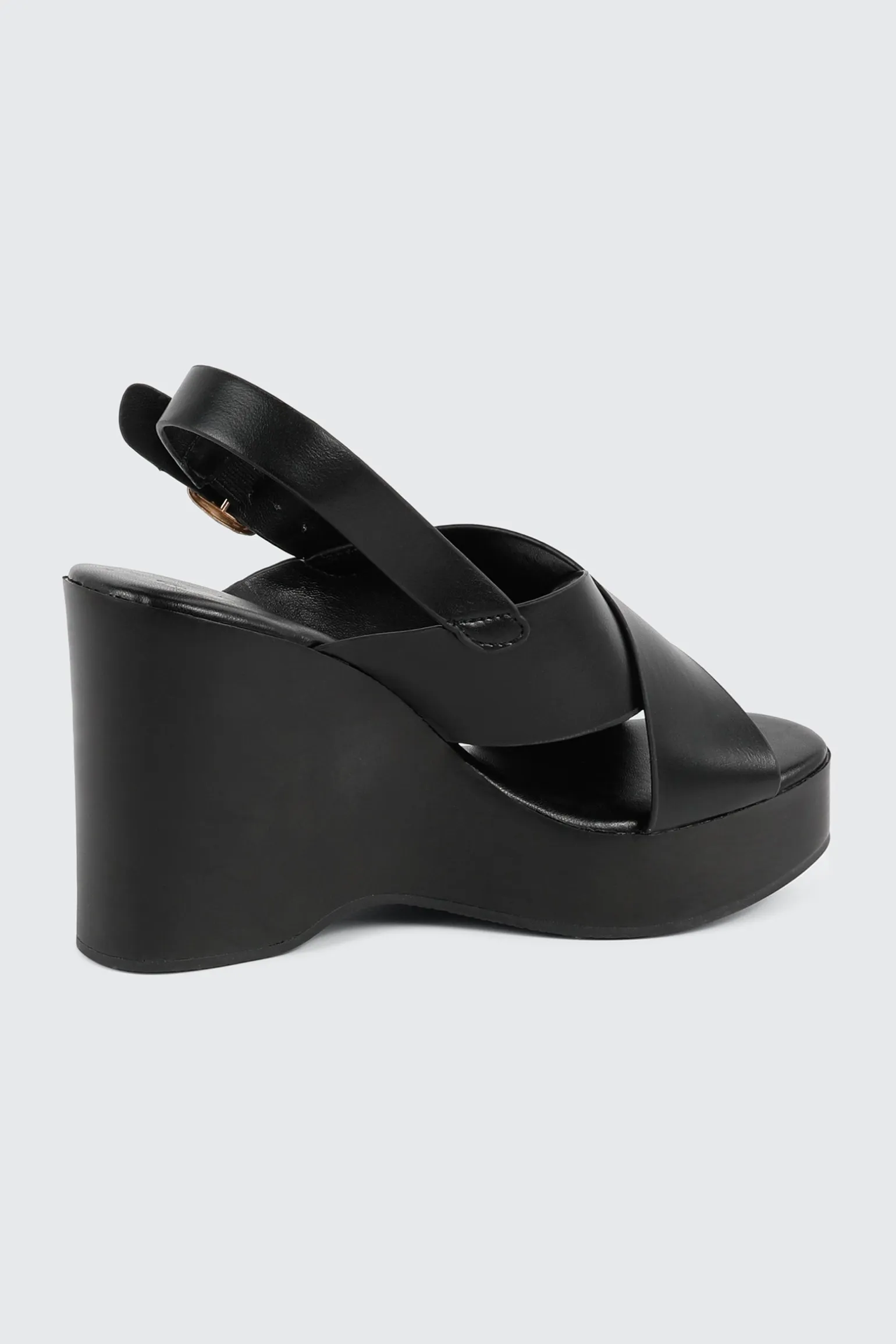 Crisscross Wedge Sandals