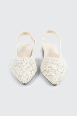 Crochet Slingback Flats