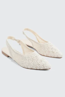 Crochet Slingback Flats