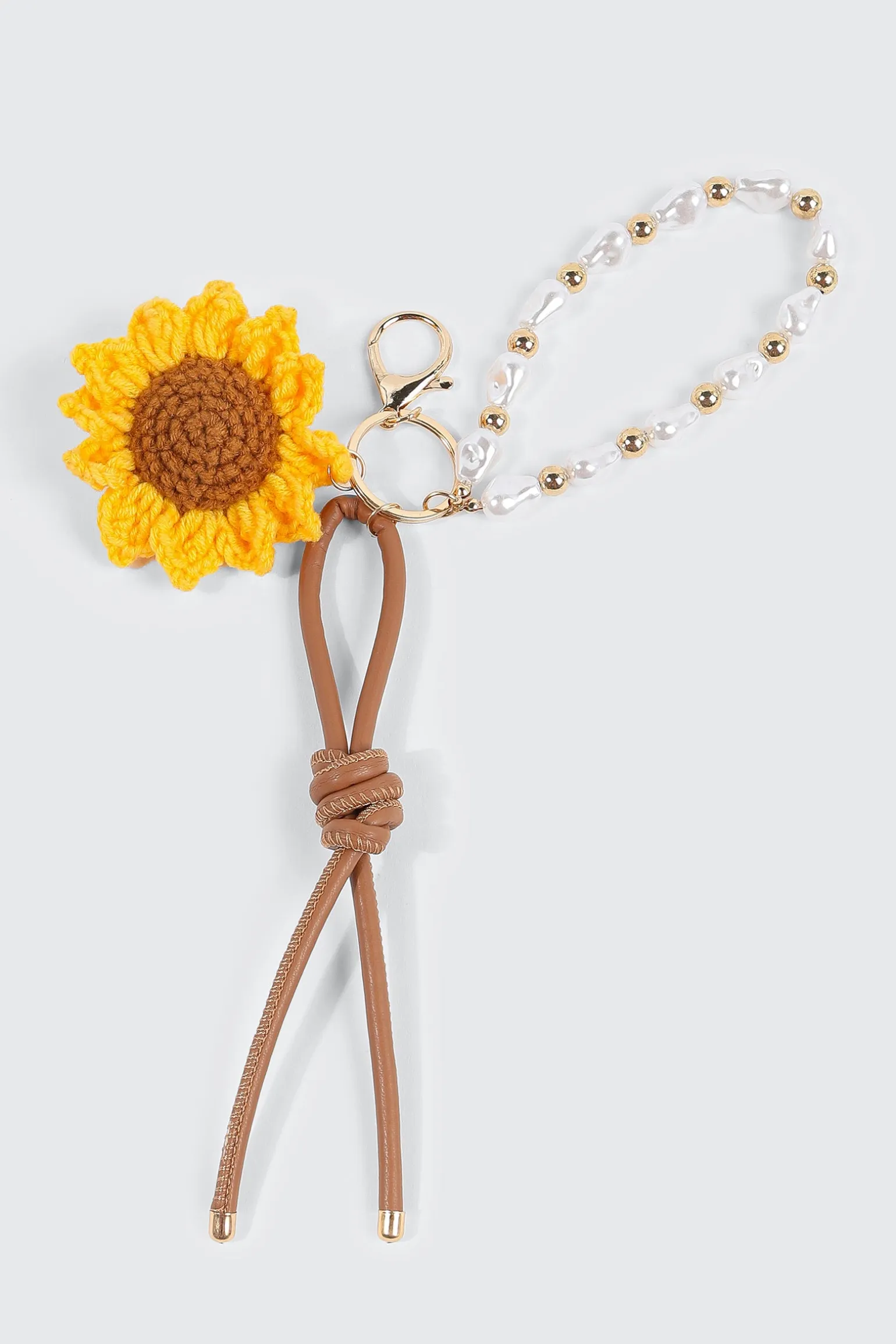 Crochet Sunflower Keychain