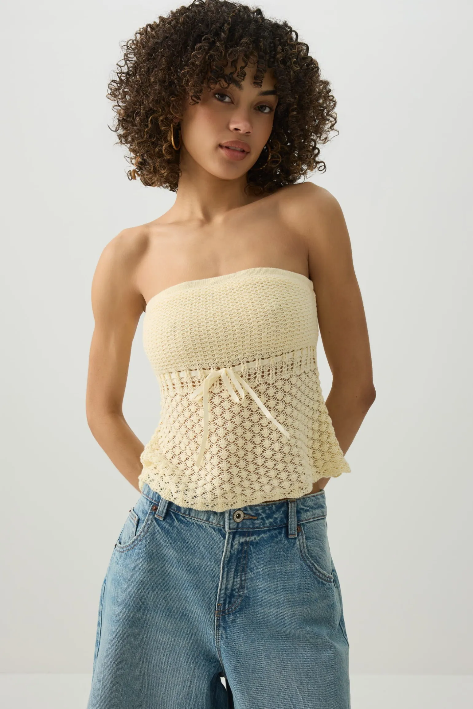 Crochet Tube Top with Built-In Bra