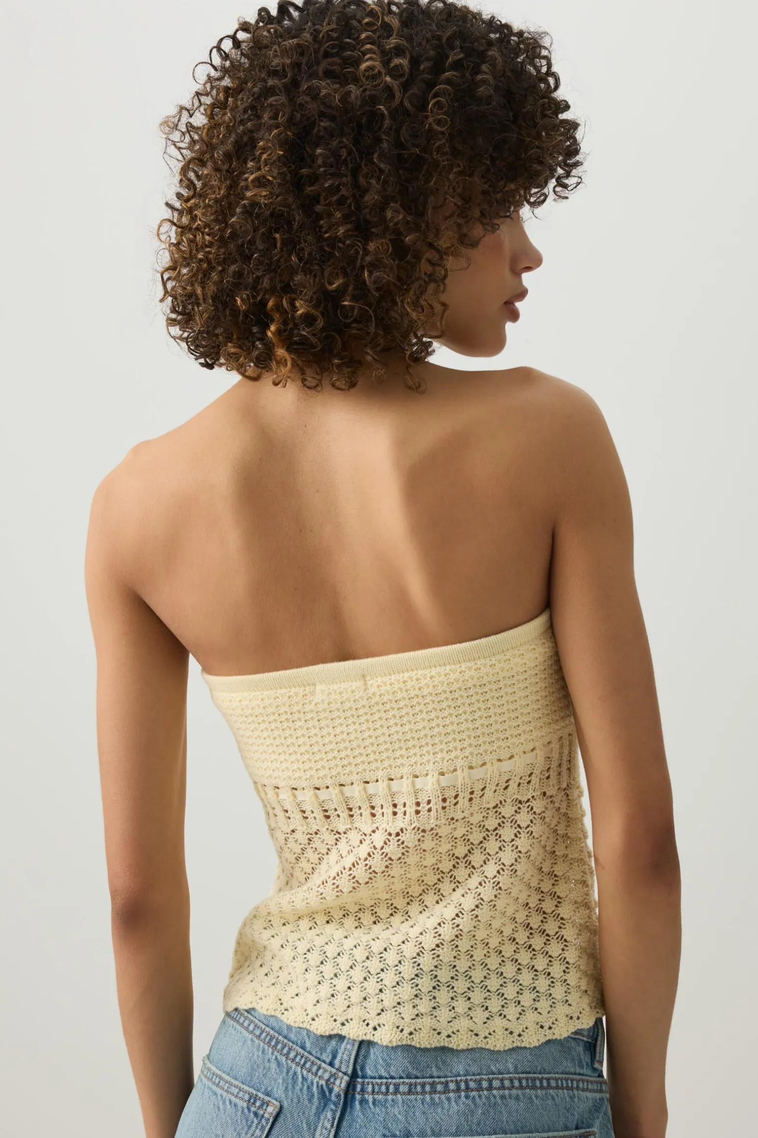 Crochet Tube Top with Built-In Bra