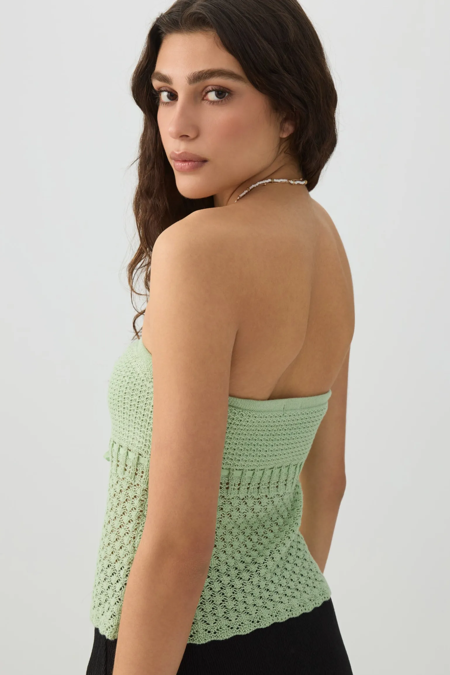 Crochet Tube Top with Built-In Bra
