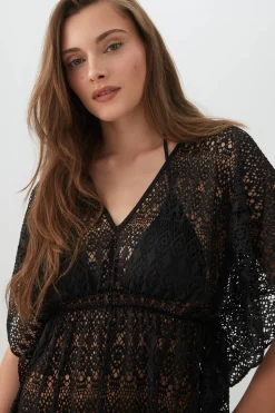 Crochet V-Neck Cover Up