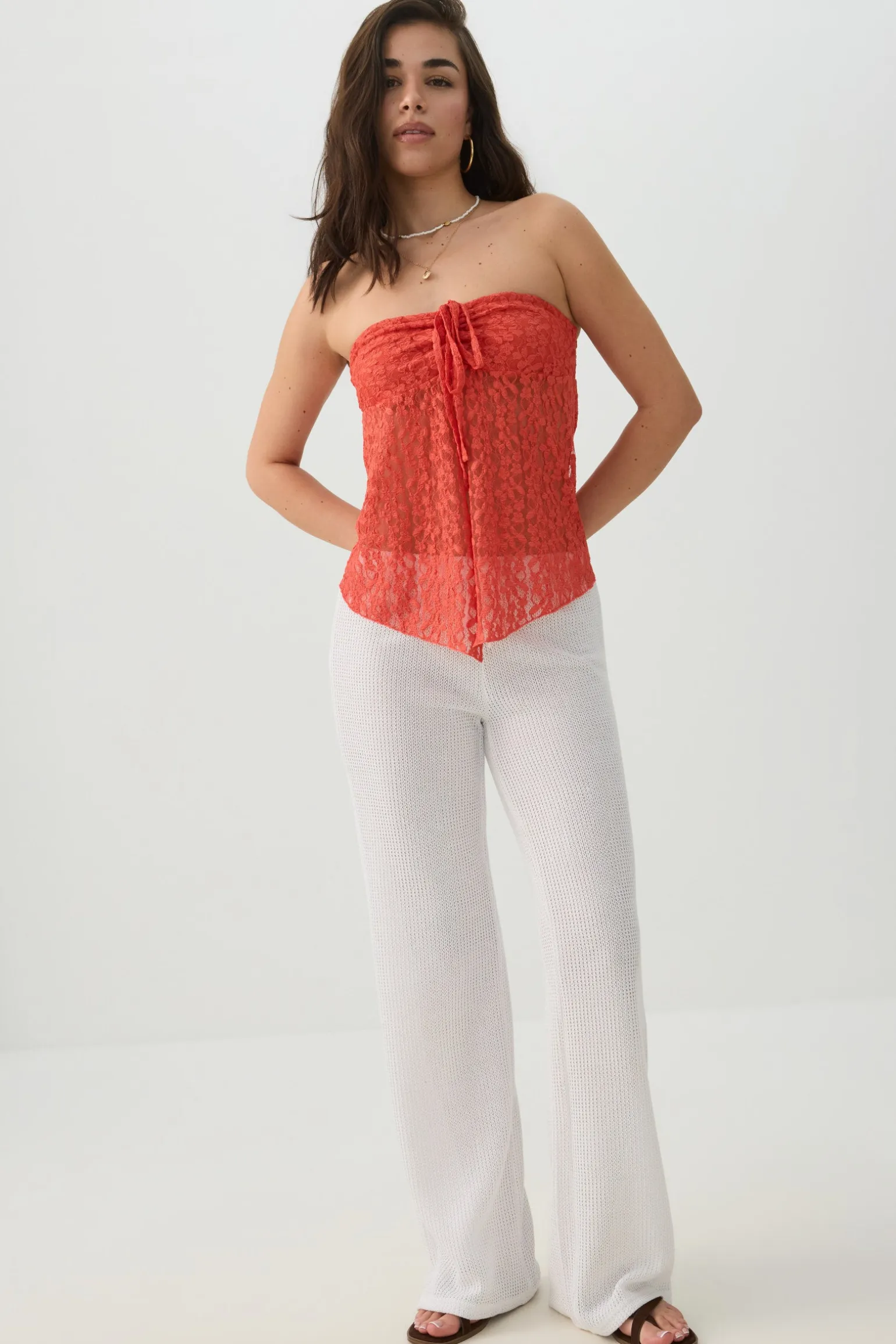 Crochet Wide Leg Pants
