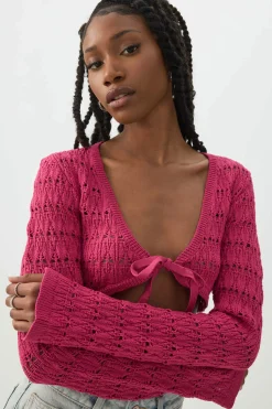 Crop Open Stitch Shrug