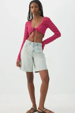 Crop Open Stitch Shrug