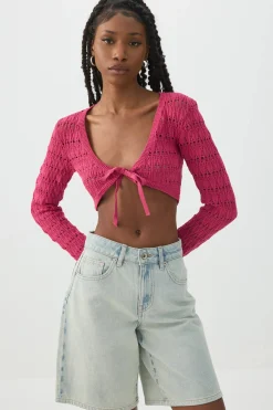 Crop Open Stitch Shrug