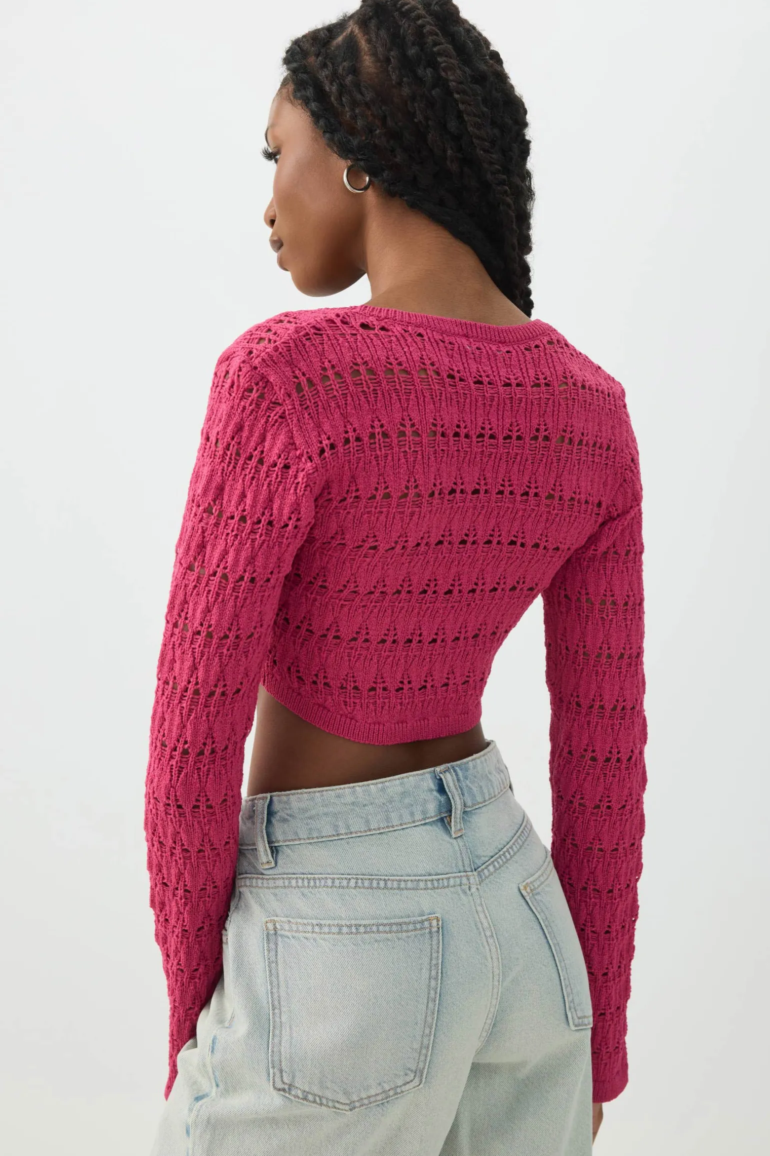 Crop Open Stitch Shrug
