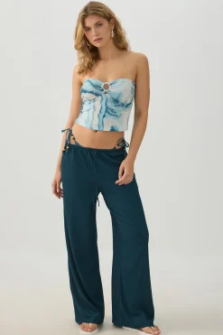 Cropped Mesh Tube Top