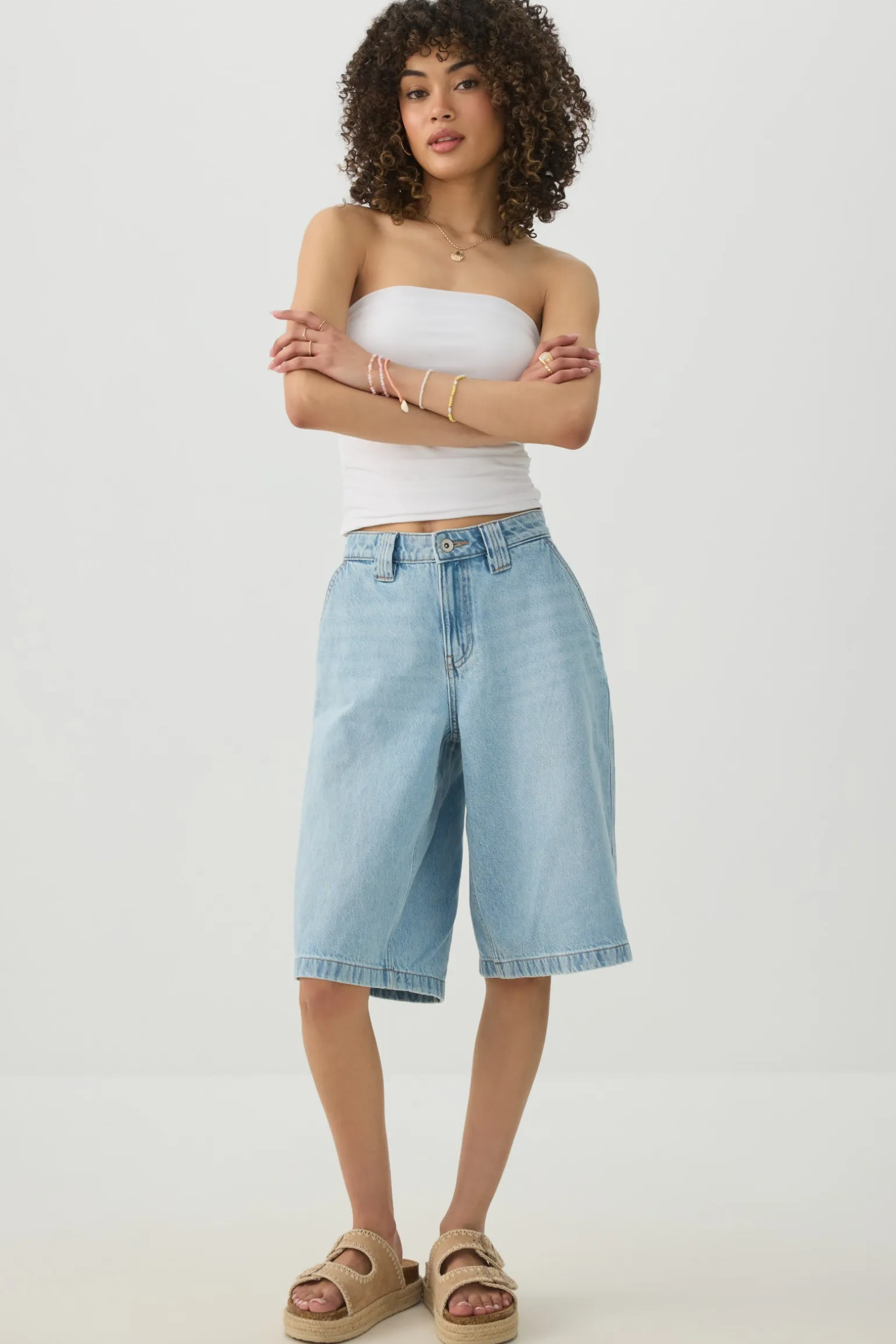 Cropped Ruched Tube Top