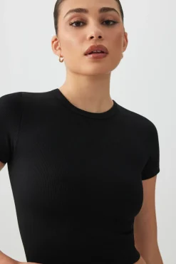 Crop Seamless Crew Neck T-Shirt