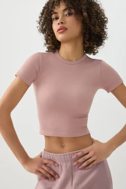 Crop Seamless Crew Neck T-Shirt