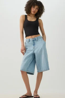 Crop Tank Top With Built In Bra