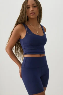 Crop Tank Top With Built In Bra