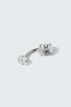 Cubic Zirconia Navel Piercing