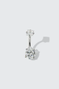Cubic Zirconia Navel Piercing