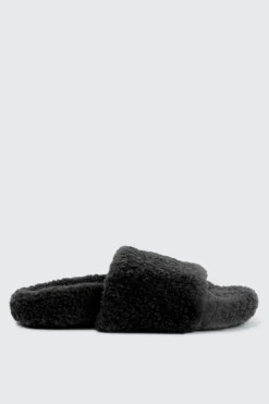 Curly Faux Fur Slippers