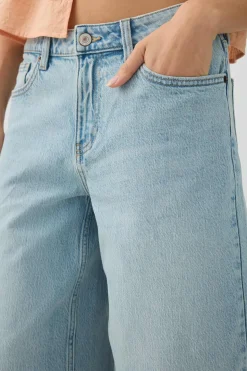 Denim Mid Rise Culottes