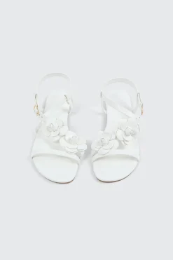 3D Floral Flat Sandals
