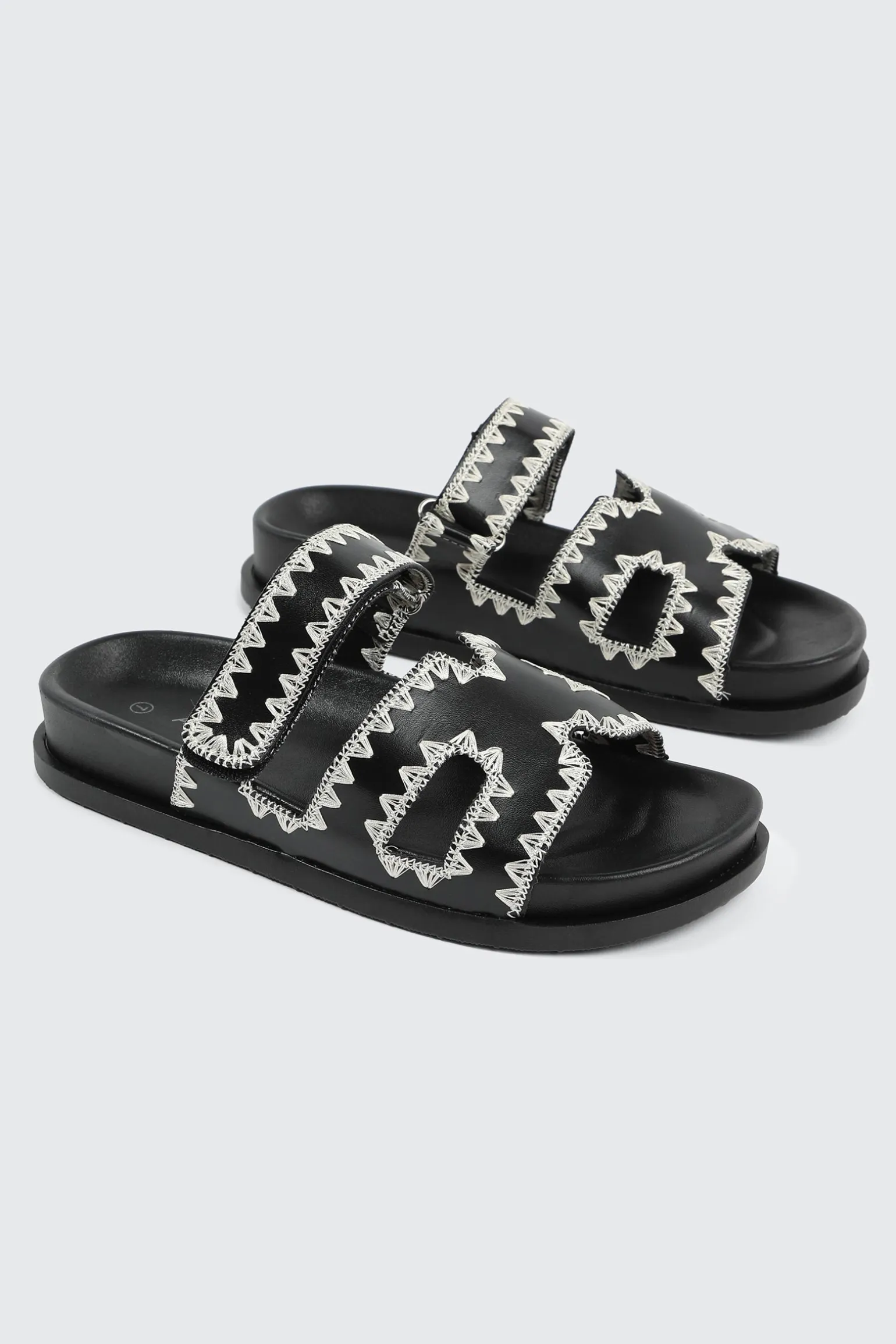 Double Band Slide Sandals