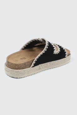 Double Buckle Espadrille Sandals