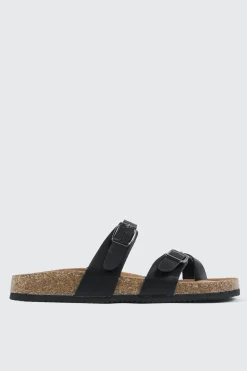 Double Buckle Toe Ring Sandals