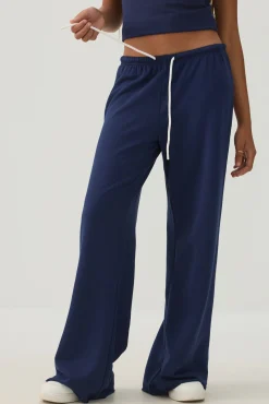 Drawstring Wide Leg Pants