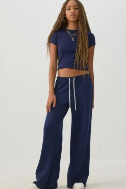 Drawstring Wide Leg Pants