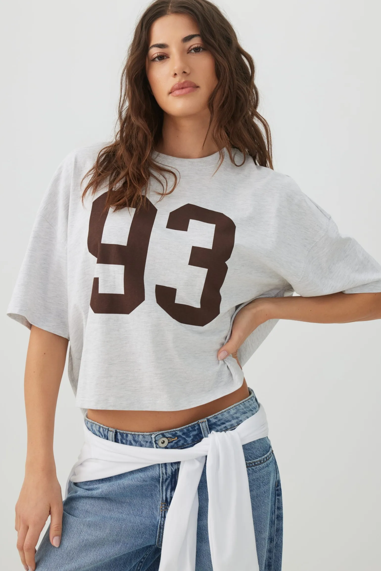 Dropped Shoulder Graphic T Shirt