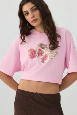 Dropped Shoulder Graphic T Shirt