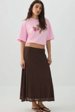 Dropped Shoulder Graphic T Shirt