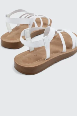Elastic Strappy Sandals