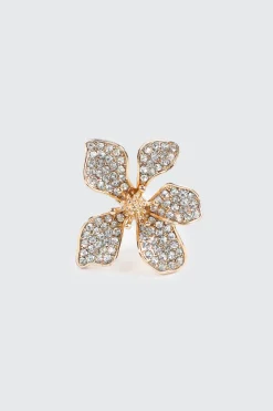 Embellished Hibiscus Ring