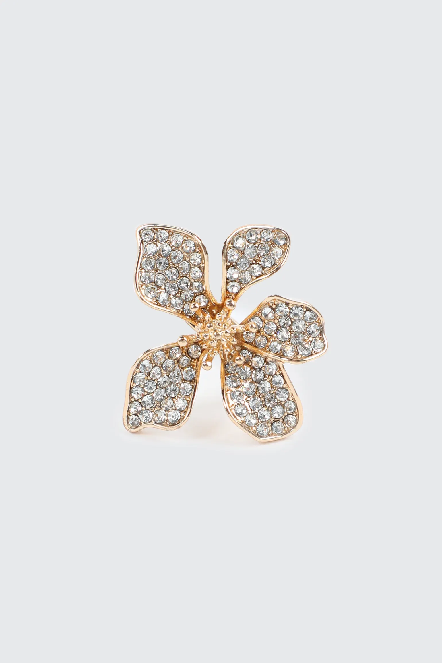 Embellished Hibiscus Ring
