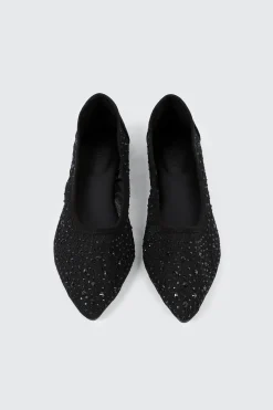 Embellished Lace Flats