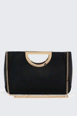 Evening Bag with Gold Handles