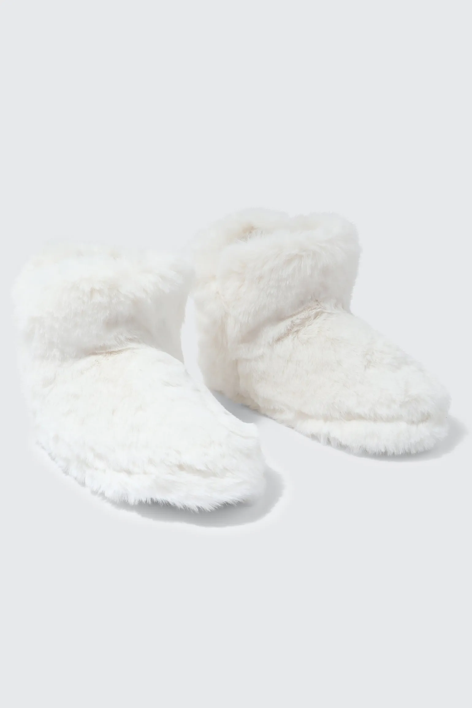 Faux Fur Bootie Slippers