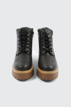 Faux Fur Lined Hiker Boots