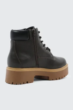 Faux Fur Lined Hiker Boots