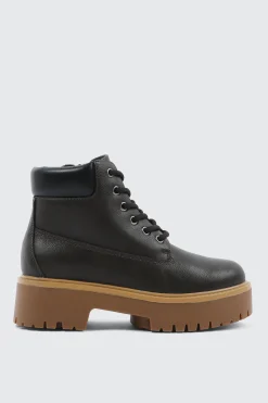 Faux Fur Lined Hiker Boots