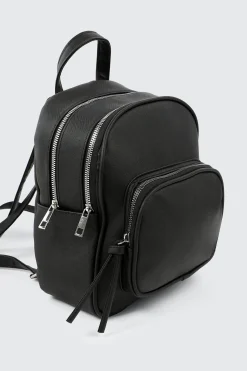 Faux Leather Backpack