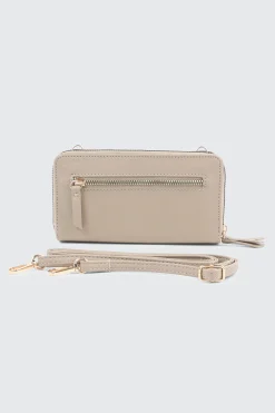 Faux Leather Crossbody Wallet