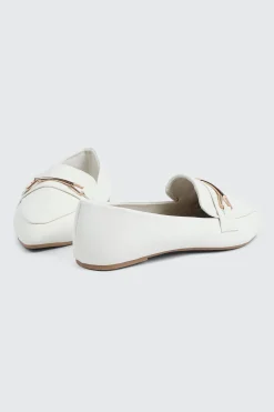 Faux Leather Pointed Toe Loafers