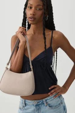 Faux Leather Shoulder Bag