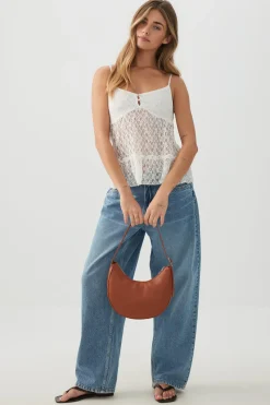 Faux Leather Shoulder Bag