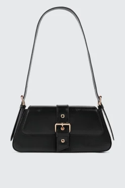 Faux Leather Shoulder Bag
