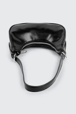 Faux Leather Shoulder Bag